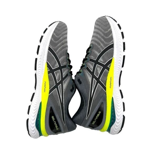 ASICS Mens Gel-Nimbus 22 FlyteFoam Lace Up Running Shoes Piedmont Gray Size 11.5 main image 9